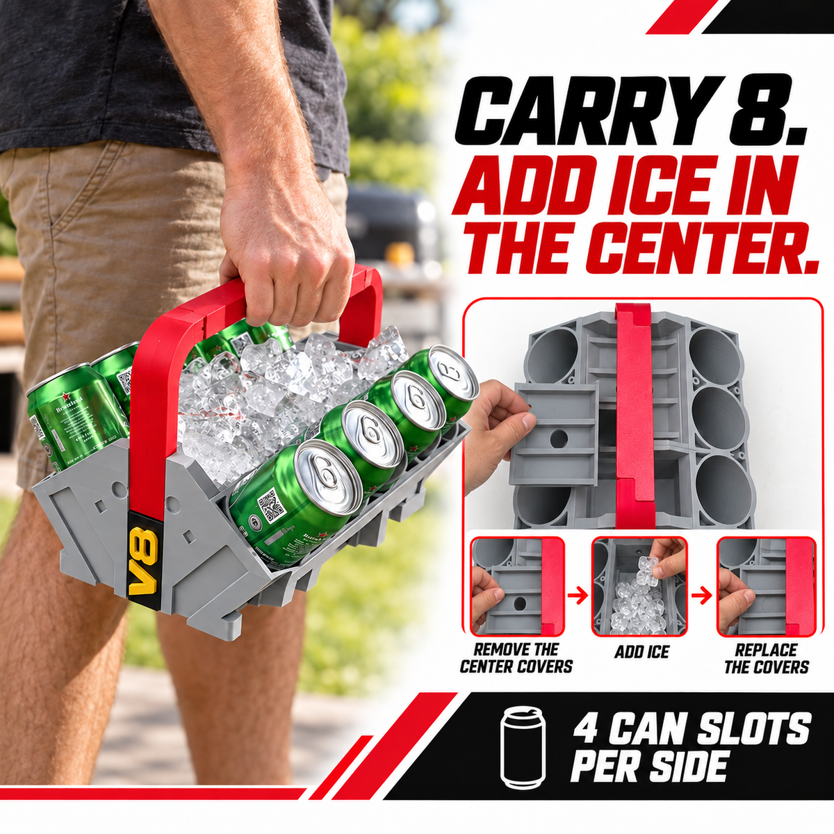 Engine Shaped Beverage Carrier